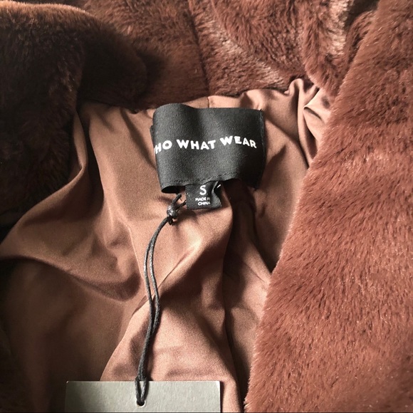Who What Wear Teddy Fur Robe Coat Shawl Collar NWT - Picture 10 of 15